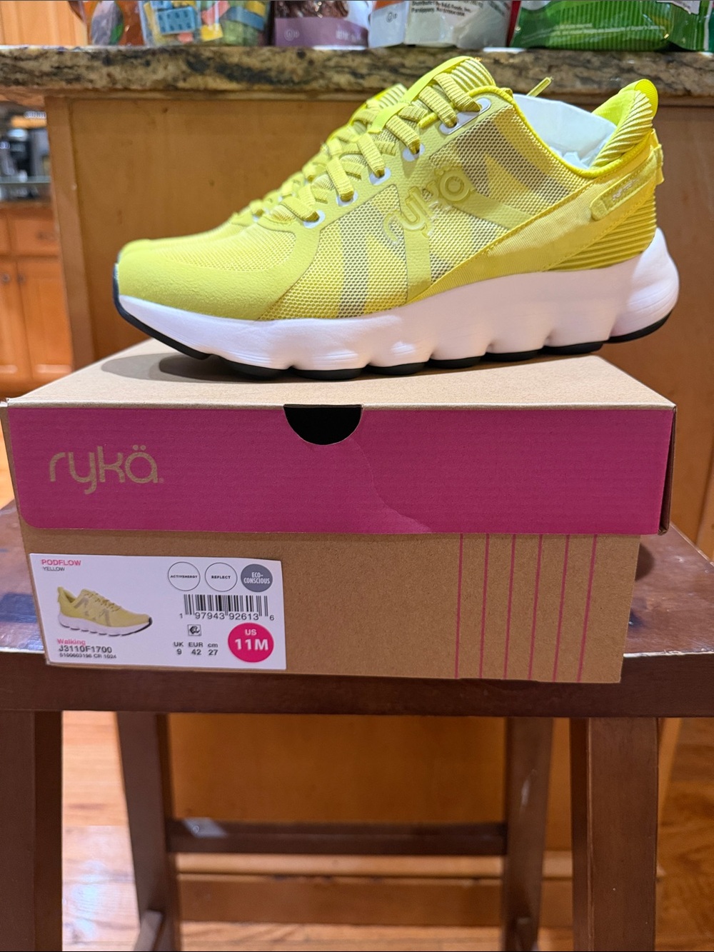 Ryka Bright Yellow Women's Running Sneaker
